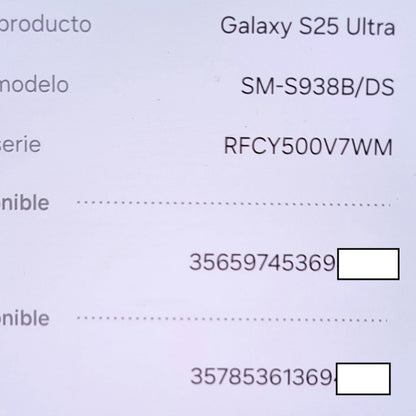 Samsung S25 Ultra 1 T Reacondicionado